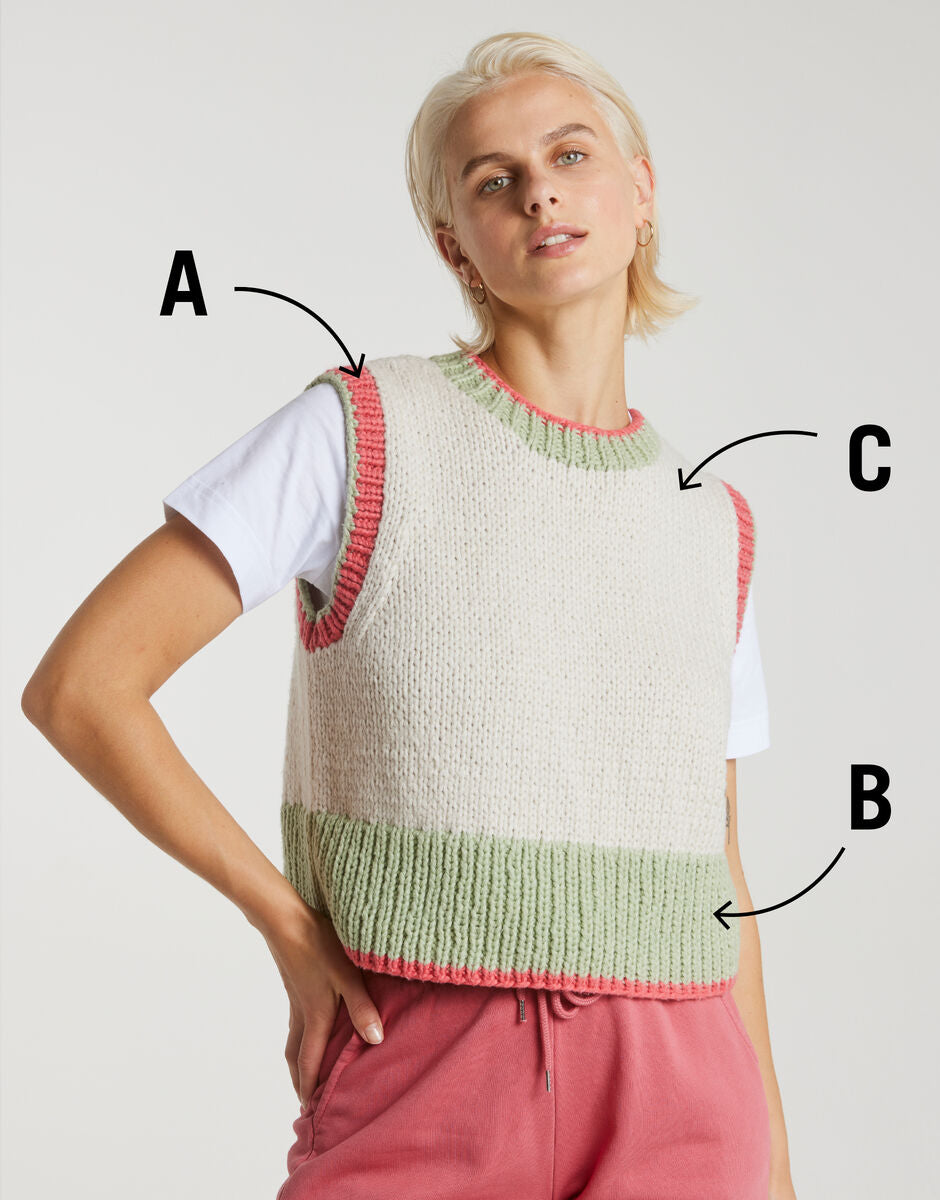 WATG Ain't It Funny Tank KNITTING Pattern