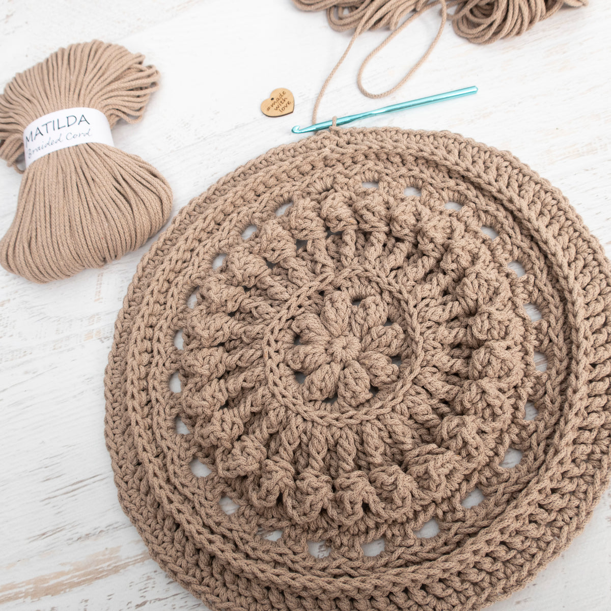 MATILDA Braided Cord SAND 3mm 50m