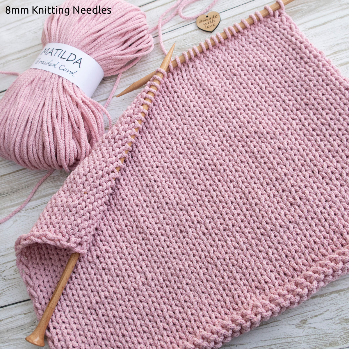 MATILDA Braided Cord BABY PINK 3mm 100m