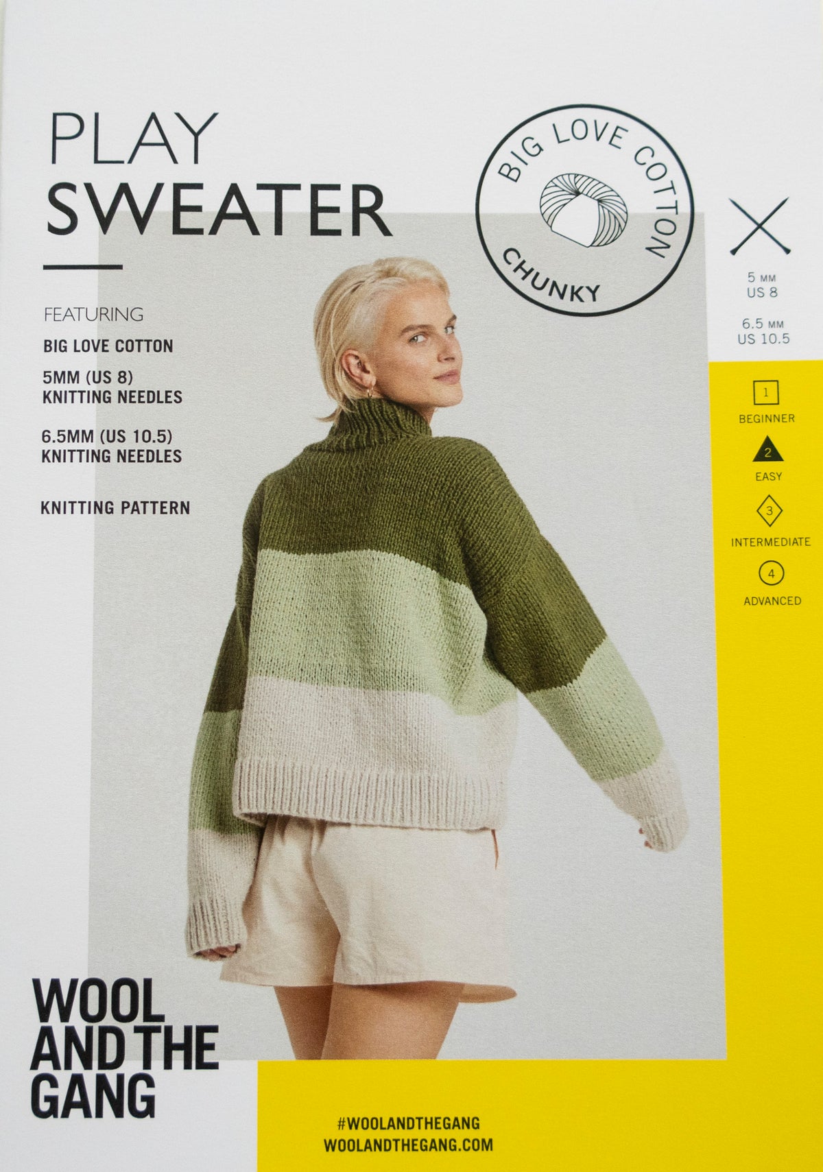 WATG Play Sweater KNITTING Pattern