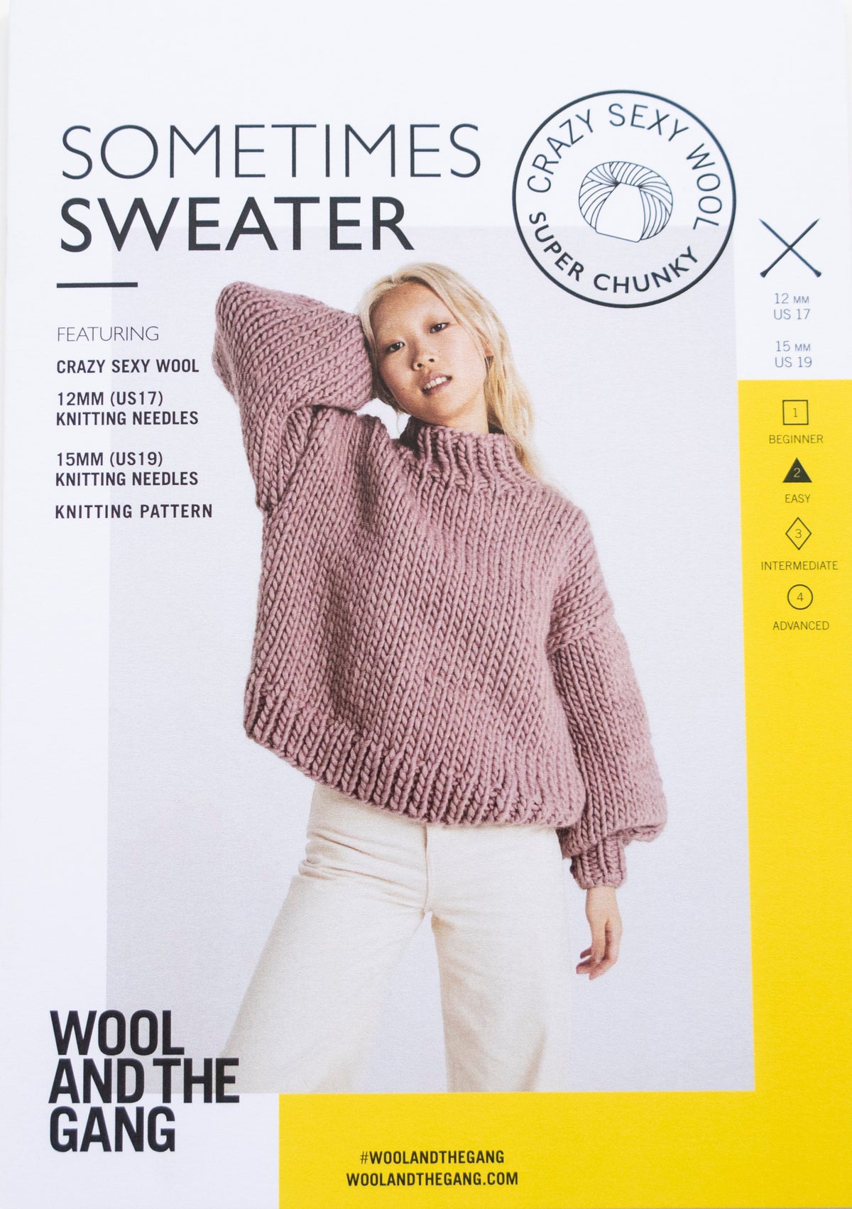 WATG Sometimes Sweater KNITTING Pattern