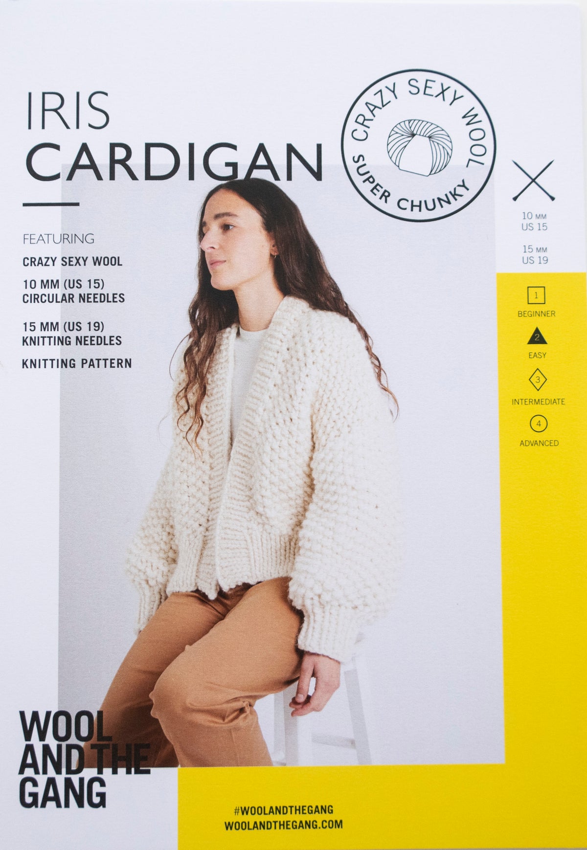 WATG Iris Cardigan KNITTING Pattern