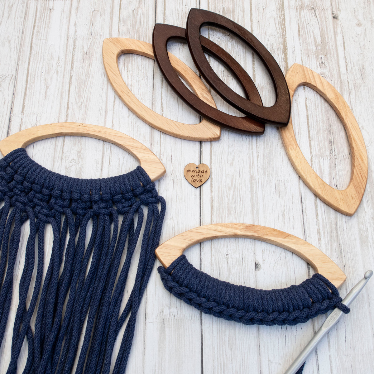 Handbag Handles - Solid Timber