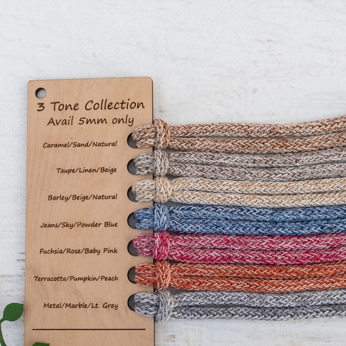 Matilda Braided Cord CARAMEL/SAND/NATURAL 5mm 200m