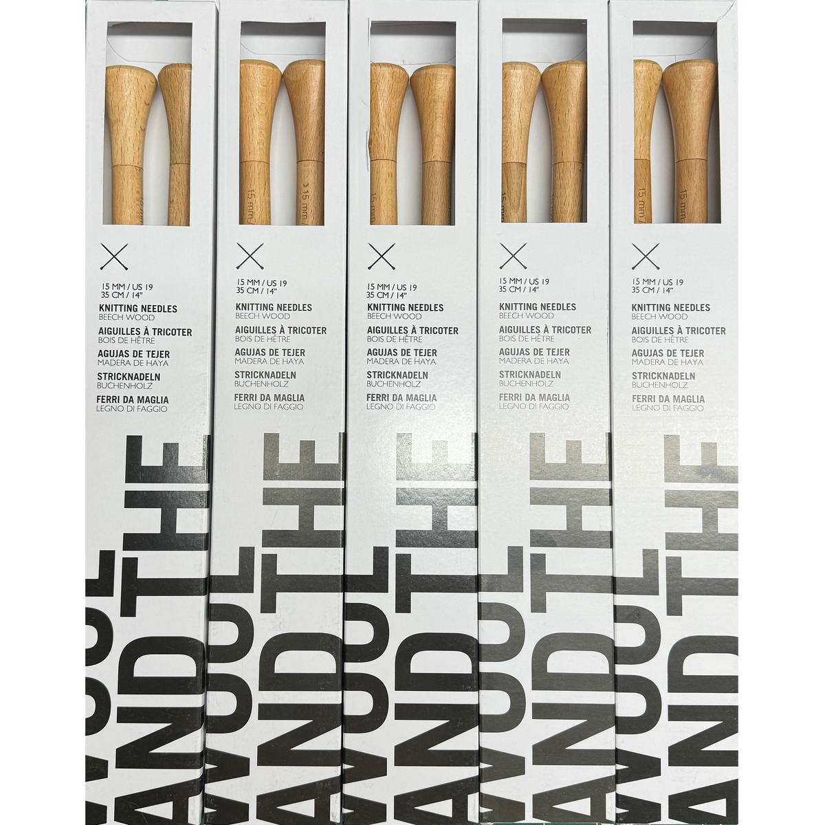 WATG Straight Knitting Needles 15mm