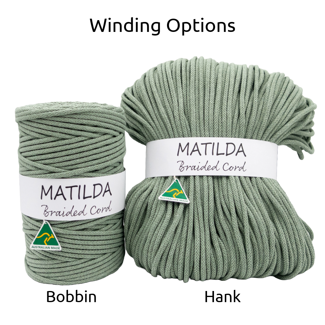 Matilda Braided Cord AZURE 5mm 200m