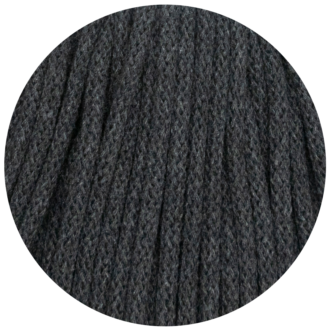 Matilda Braided Cord CHARCOAL 5mm 50m