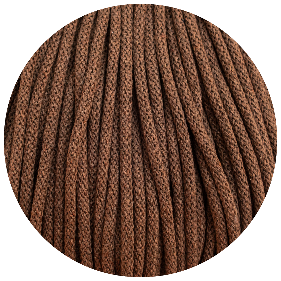 Matilda Braided Cord CHOCOLATE 5mm 50m