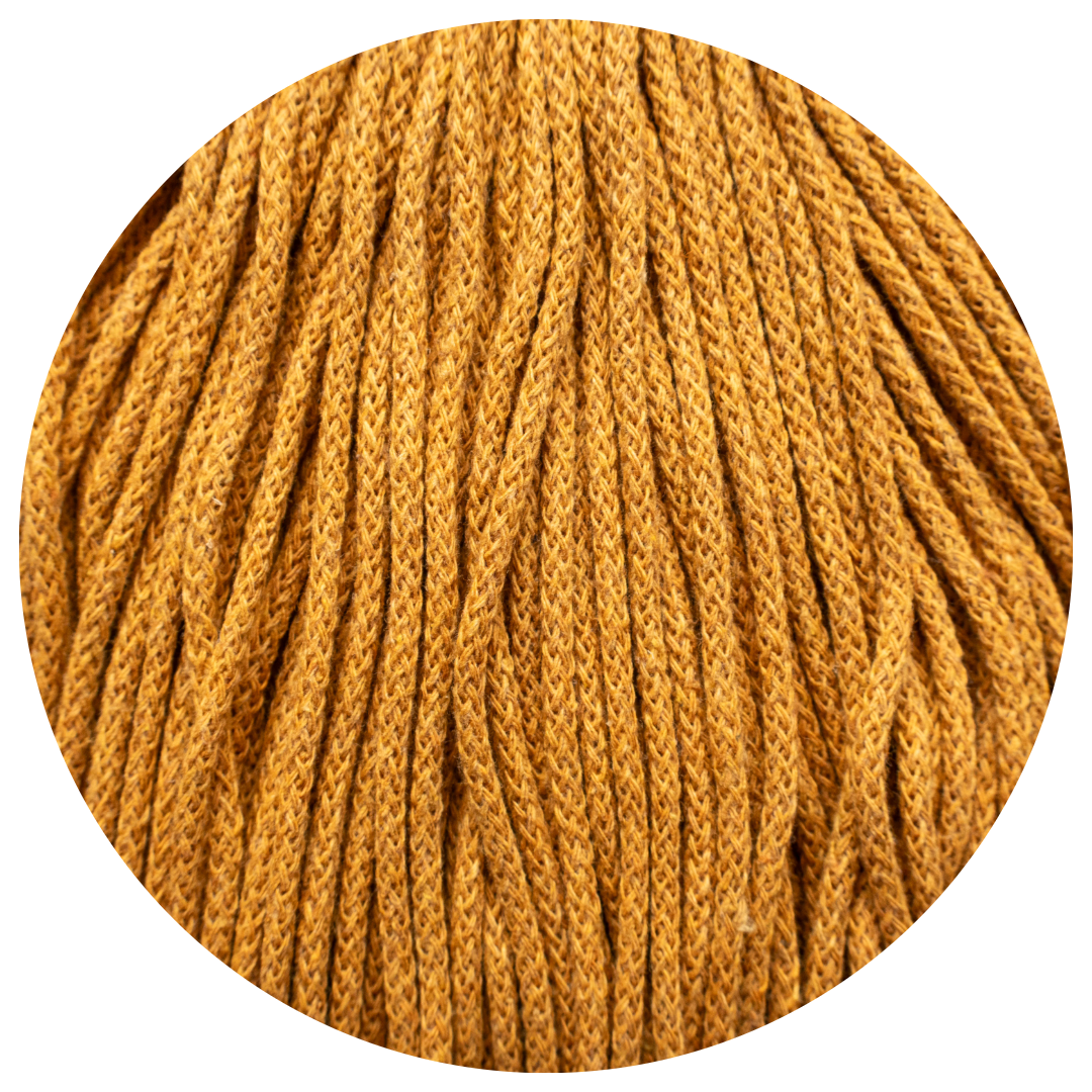 MATILDA Braided Cord DARK MUSTARD 3mm 50m