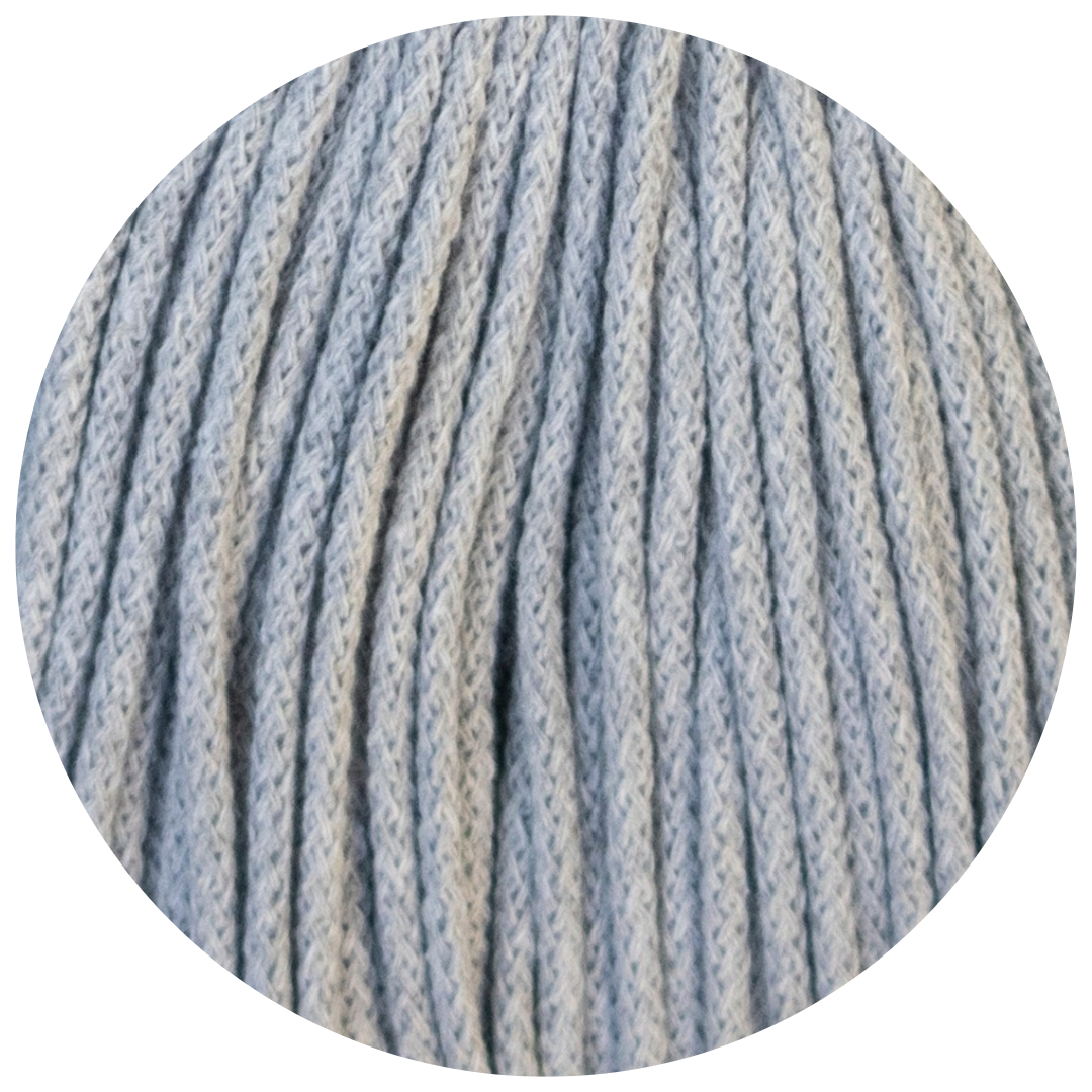 MATILDA Braided Cord LIGHT GREY 3mm 50m