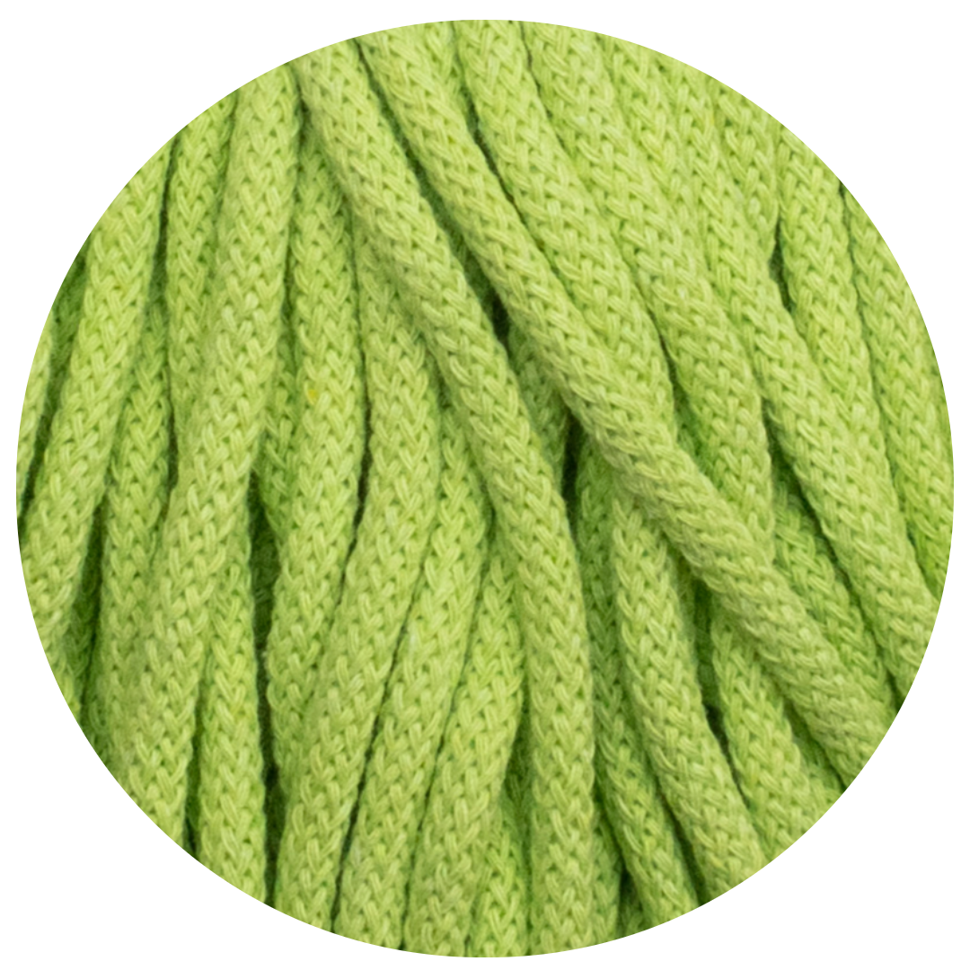 Matilda Braided Cord PISTACHIO 5mm 100m