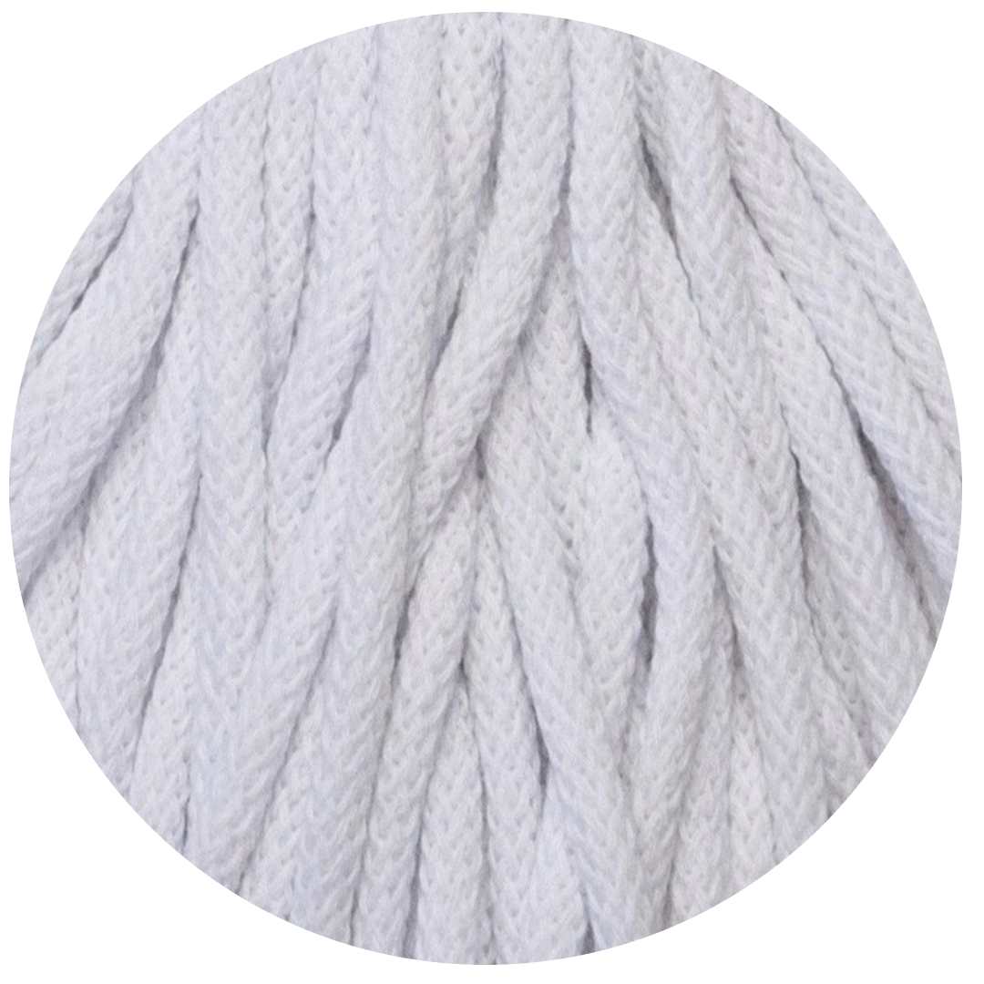 Matilda Braided Cord WHITE 5mm 50m