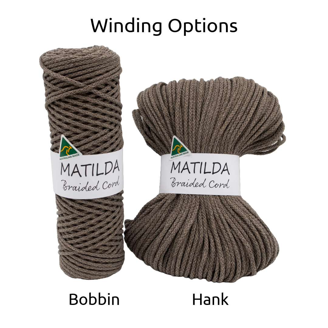 MATILDA Braided Cord POWDER BLUE 3mm 100m