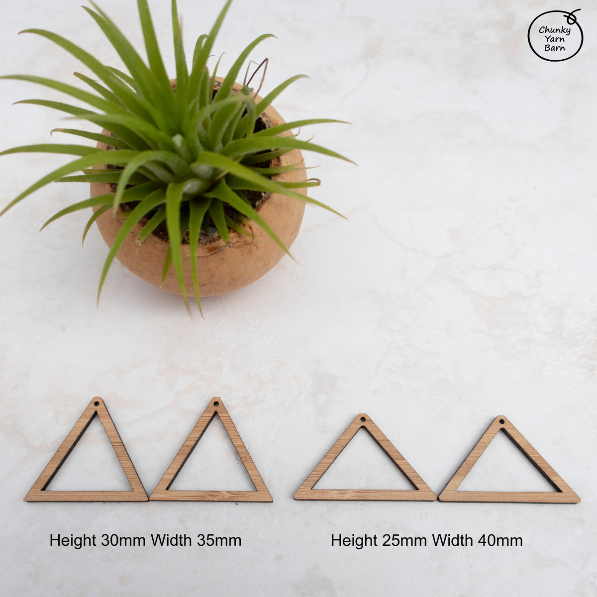BAMBOO Earring Macrame Frames TRIANGLES