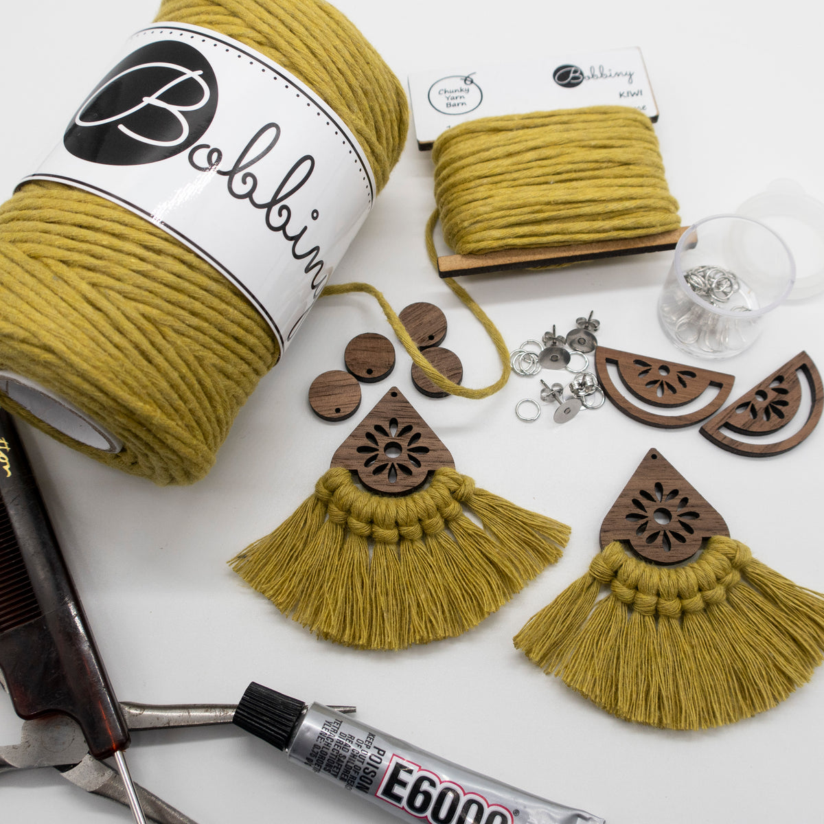 WALNUT Macrame Earring Frames PETALS Range