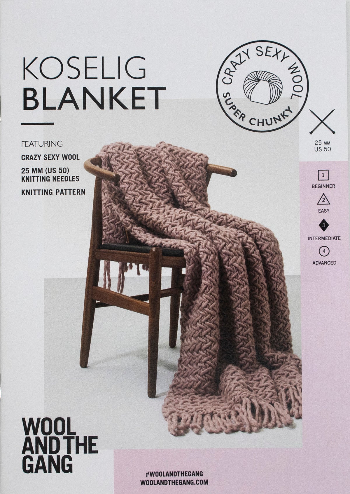 WATG Koselig Blanket KNITTING Pattern