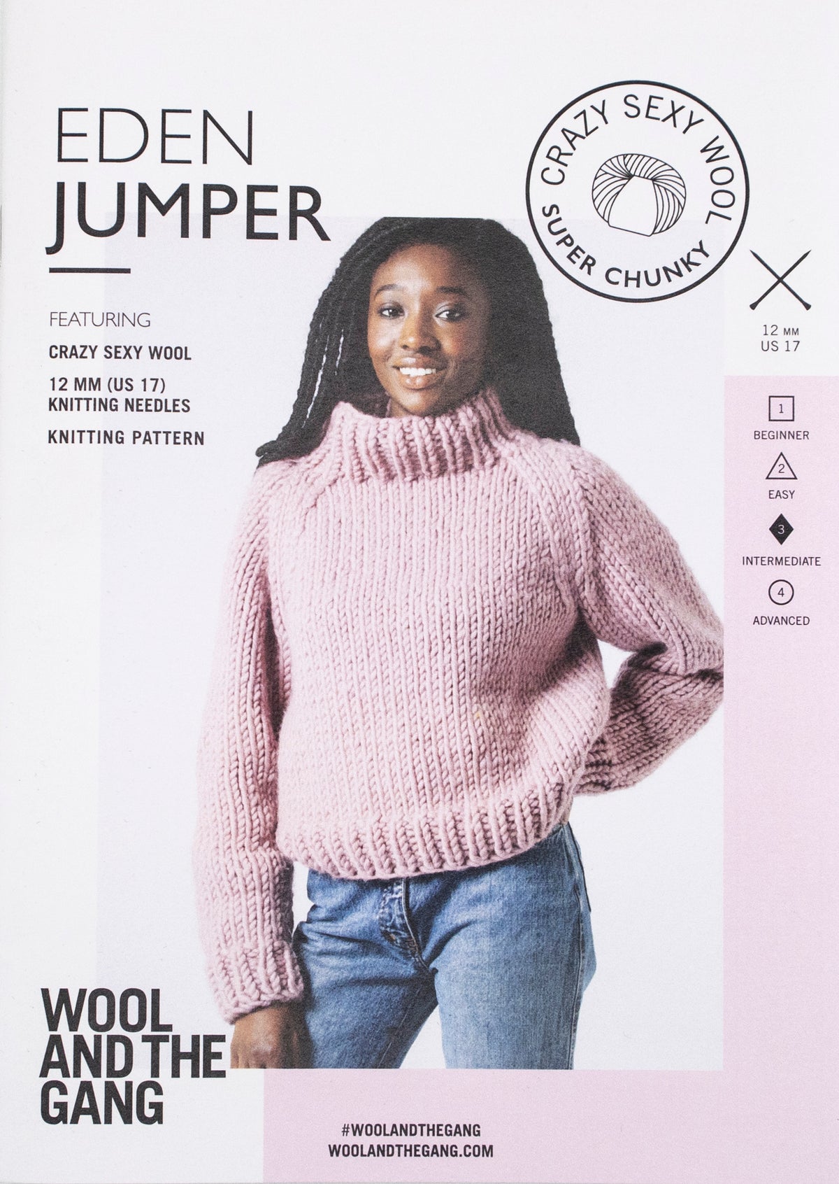 WATG Eden Jumper KNITTING Pattern.
