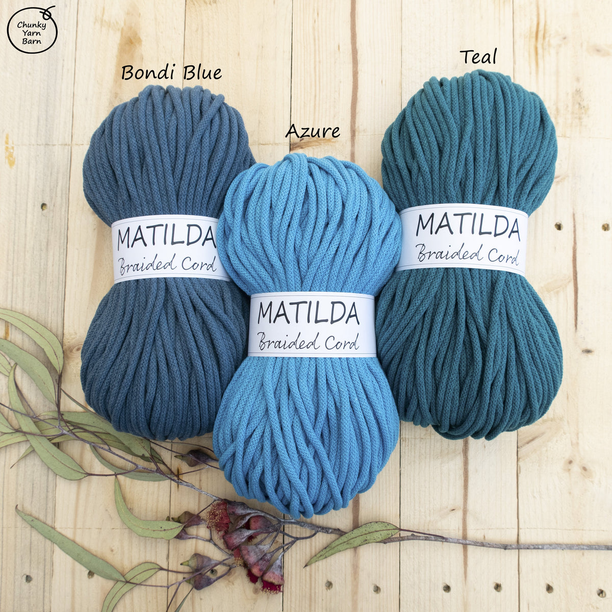 Matilda Braided Cord BONDI BLUE 5mm 50m