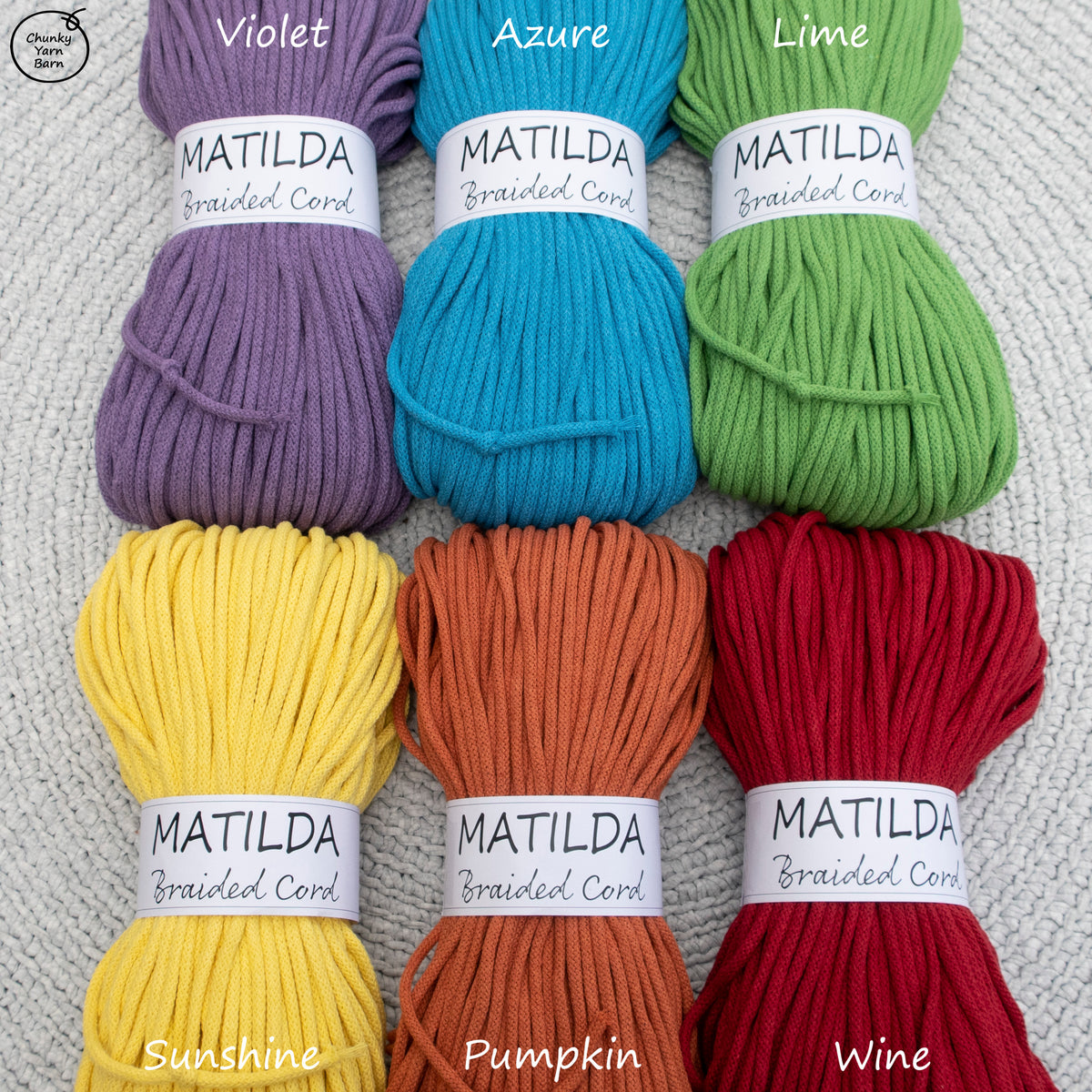 Matilda Braided Cord AZURE 5mm 100m