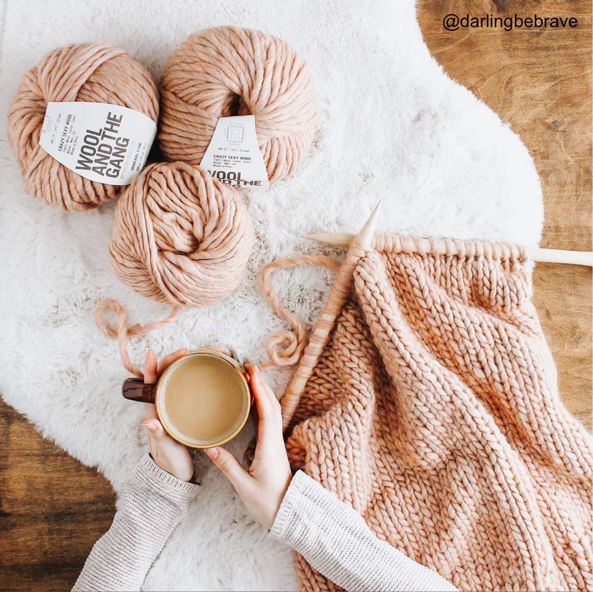 WATG Crazy Sexy Wool MINERAL PINK