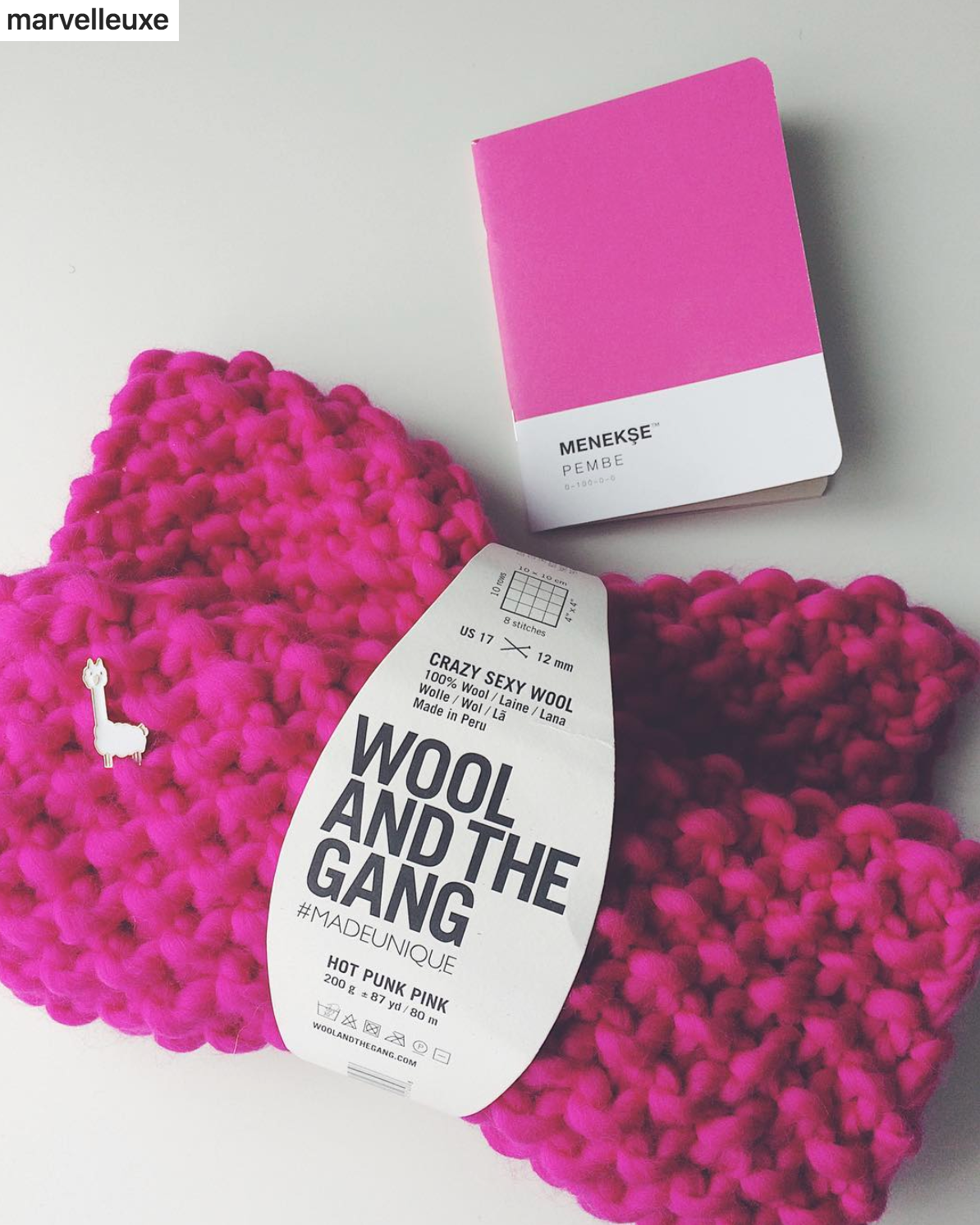 WATG Crazy Sexy Wool HOT PUNK PINK