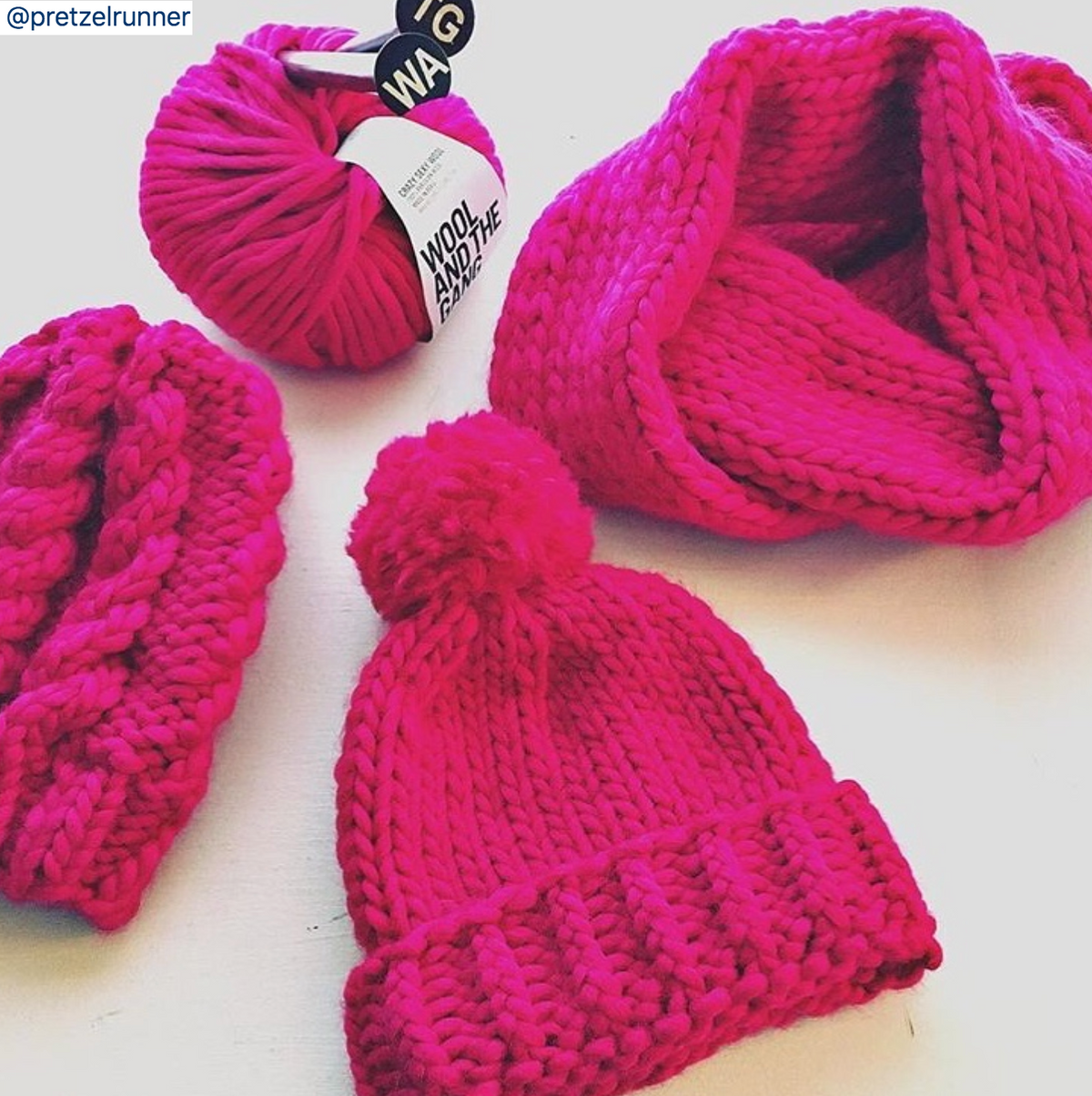 WATG Crazy Sexy Wool HOT PUNK PINK