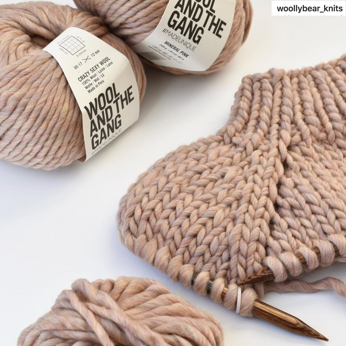 WATG Crazy Sexy Wool MINERAL PINK