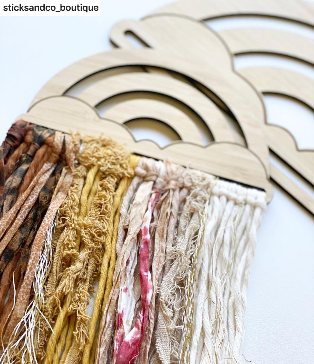 Macrame Frame RAINBOW