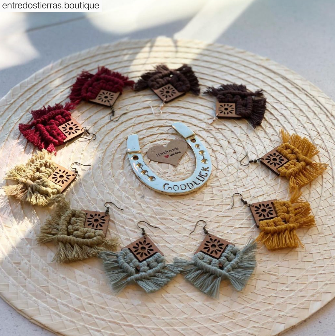 CHERRY Macrame Earring Frames PETALS Range