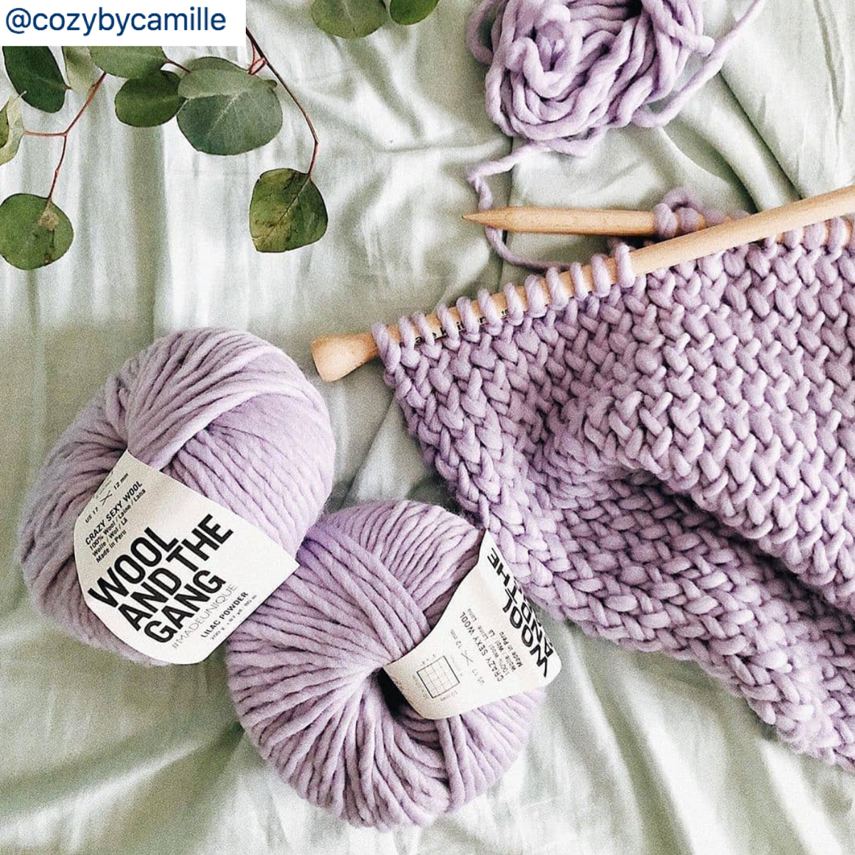 WATG Crazy Sexy Wool LILAC POWDER