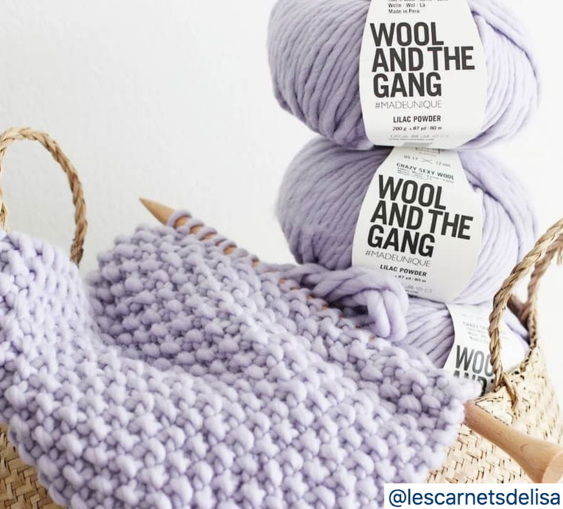 WATG Crazy Sexy Wool LILAC POWDER