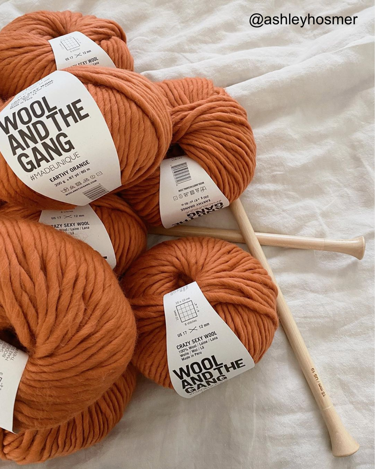 WATG Crazy Sexy Wool EARTHY ORANGE