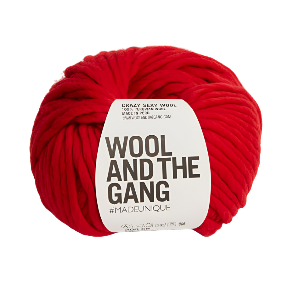 WATG Crazy Sexy Wool LIPSTICK RED