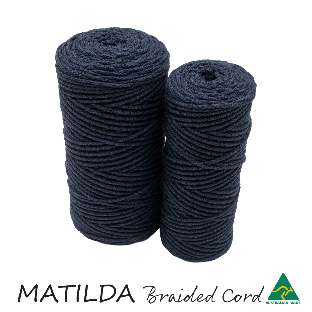 MATILDA Braided Cord NAVY 3mm 100m