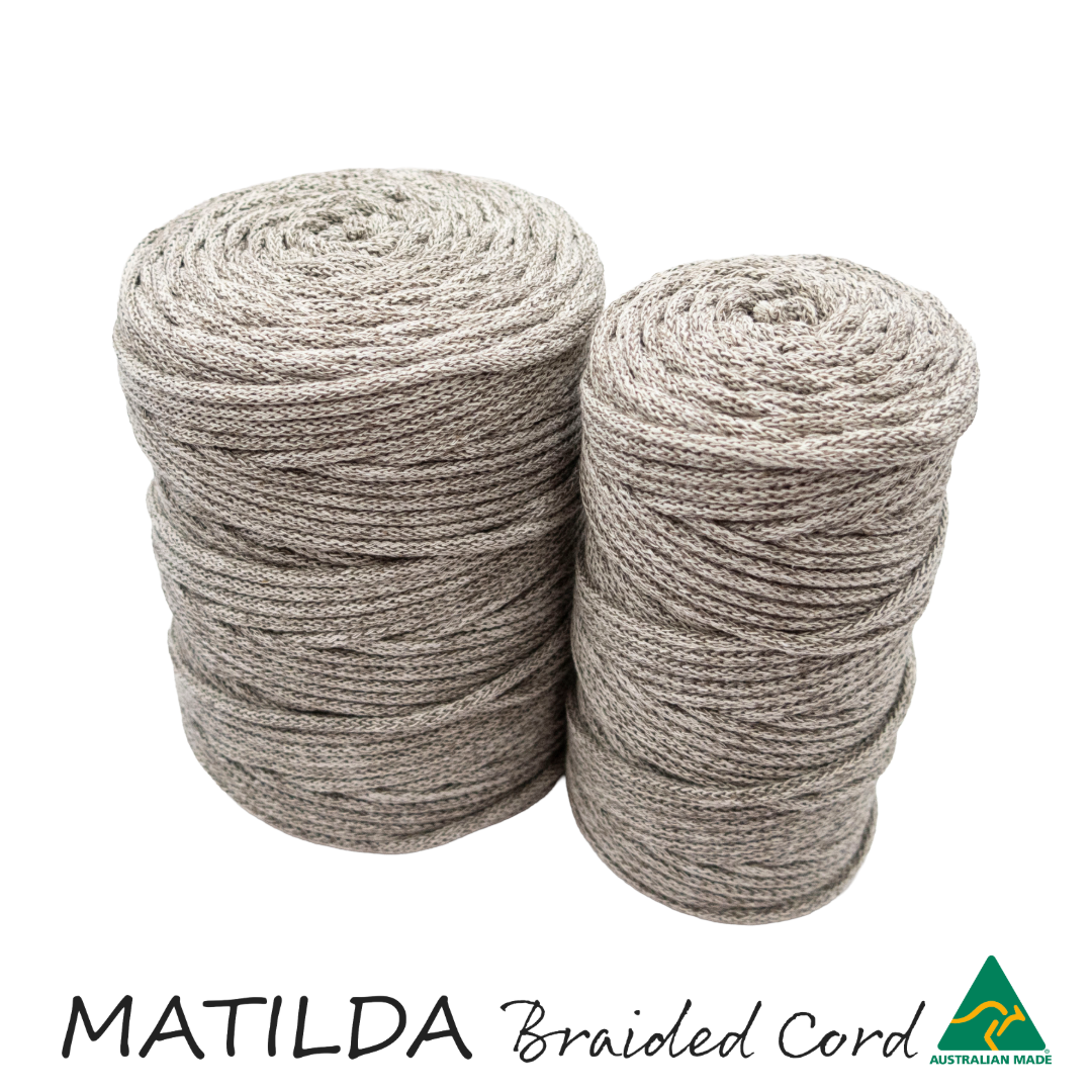Matilda Braided Cord TAUPE/LINEN/BEIGE 5mm 100m
