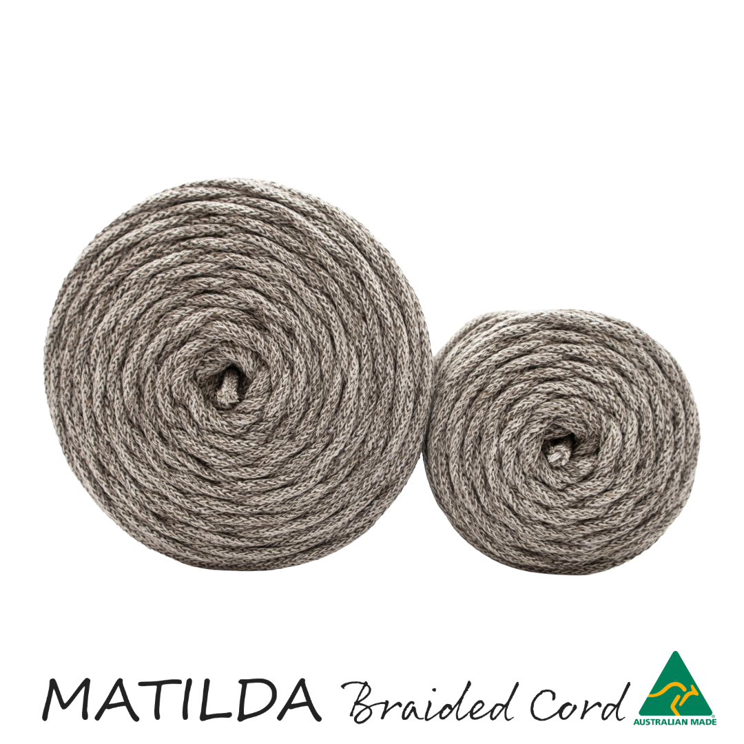 Matilda Braided Cord TAUPE/LINEN/BEIGE 5mm 100m