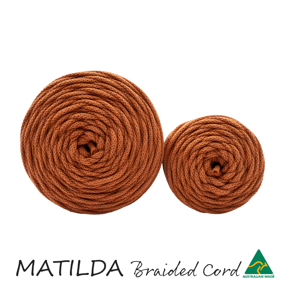 Matilda Braided Cord PUMPKIN 5mm 100m