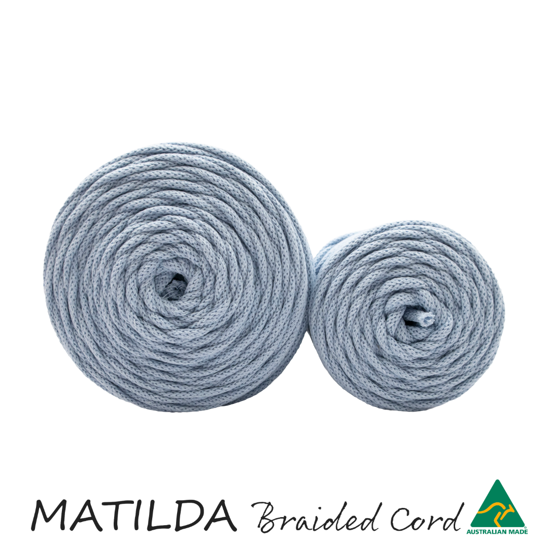 Matilda Braided Cord BABY BLUE 5mm 100m