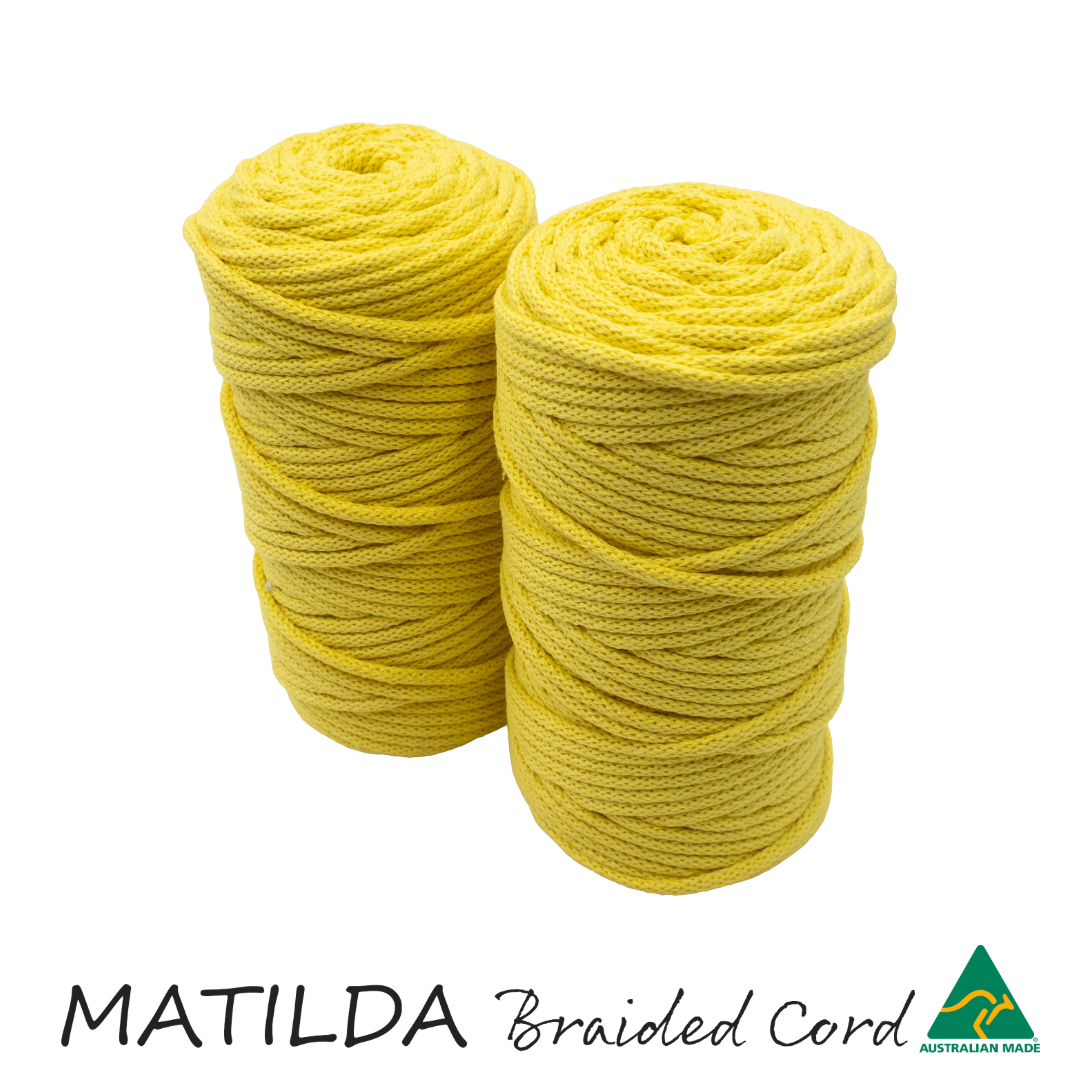 Matilda Braided Cord SUNSHINE 5mm 100m