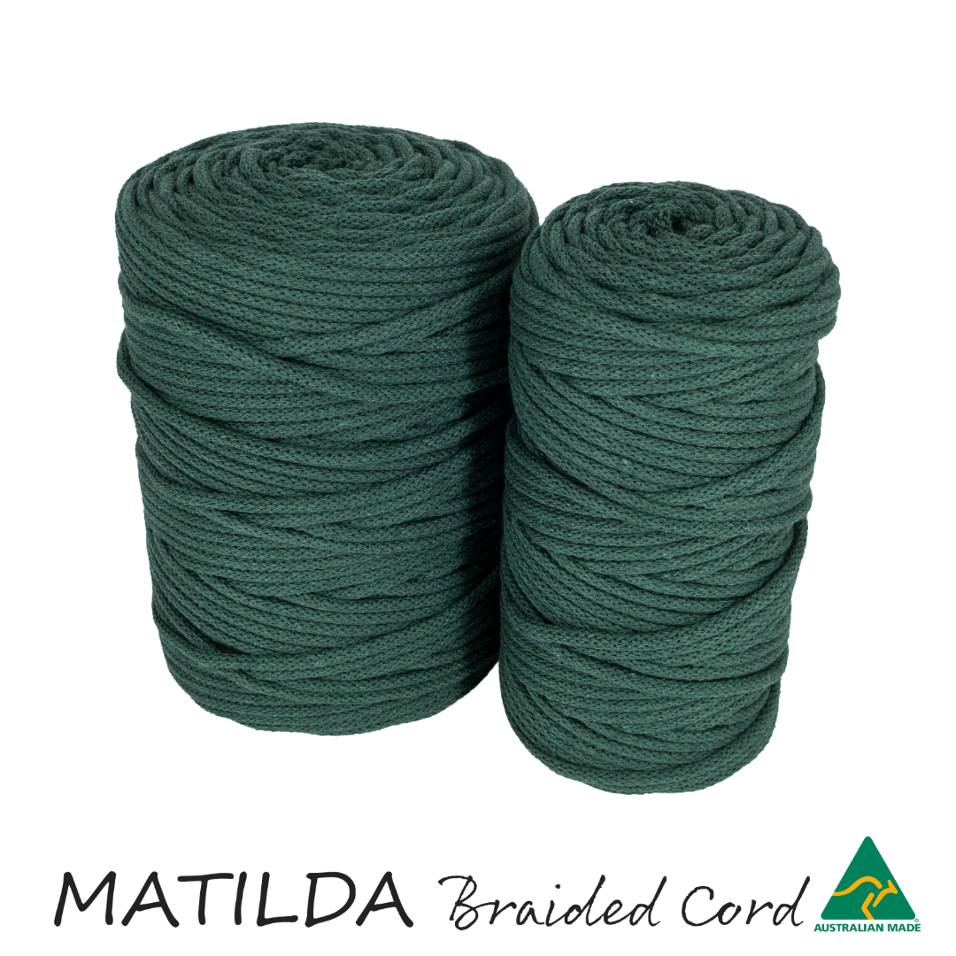 Matilda Braided Cord FOREST 5mm 100m
