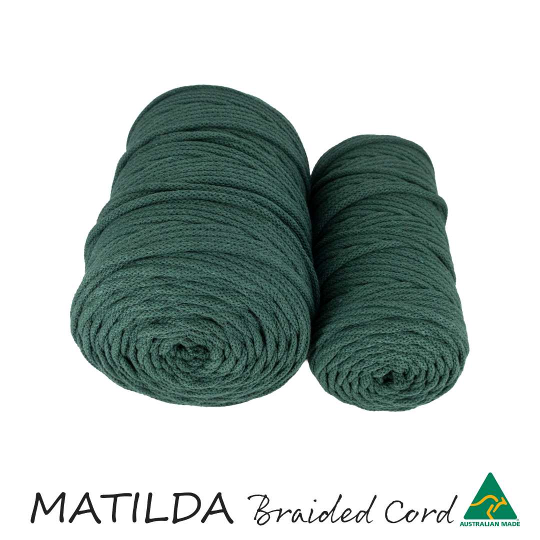Matilda Braided Cord FOREST 5mm 100m