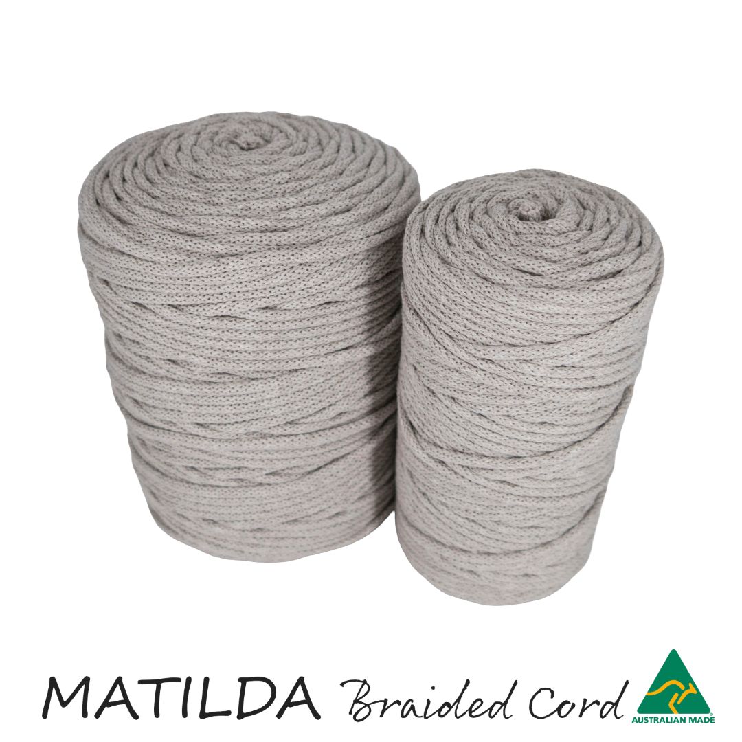 Matilda Braided Cord LINEN 5mm 100m