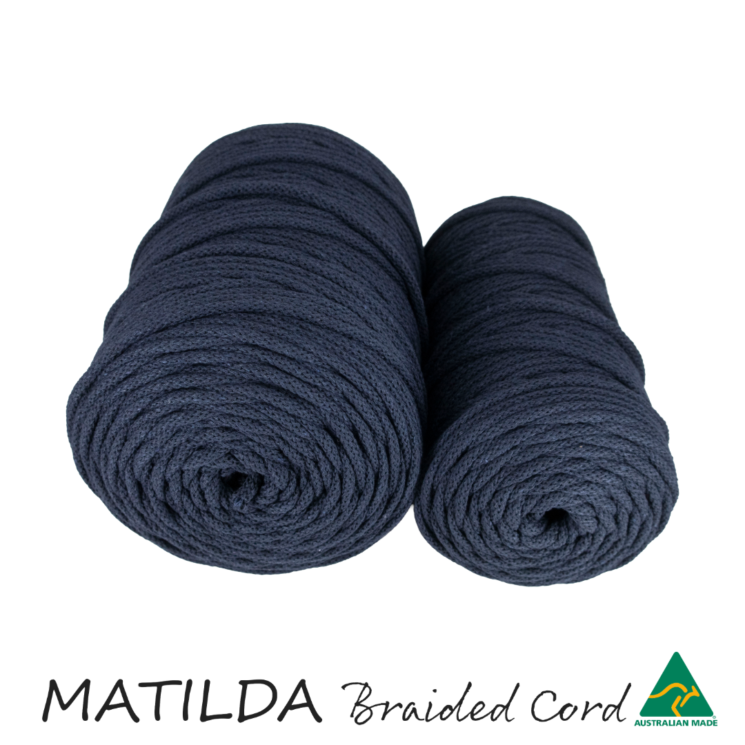 Matilda Braided Cord NAVY 5mm 100m