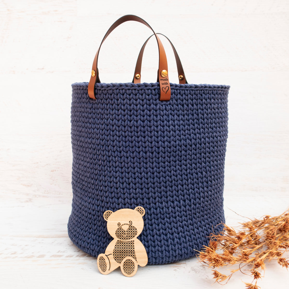 Genuine Leather 40cm Handles + Screws