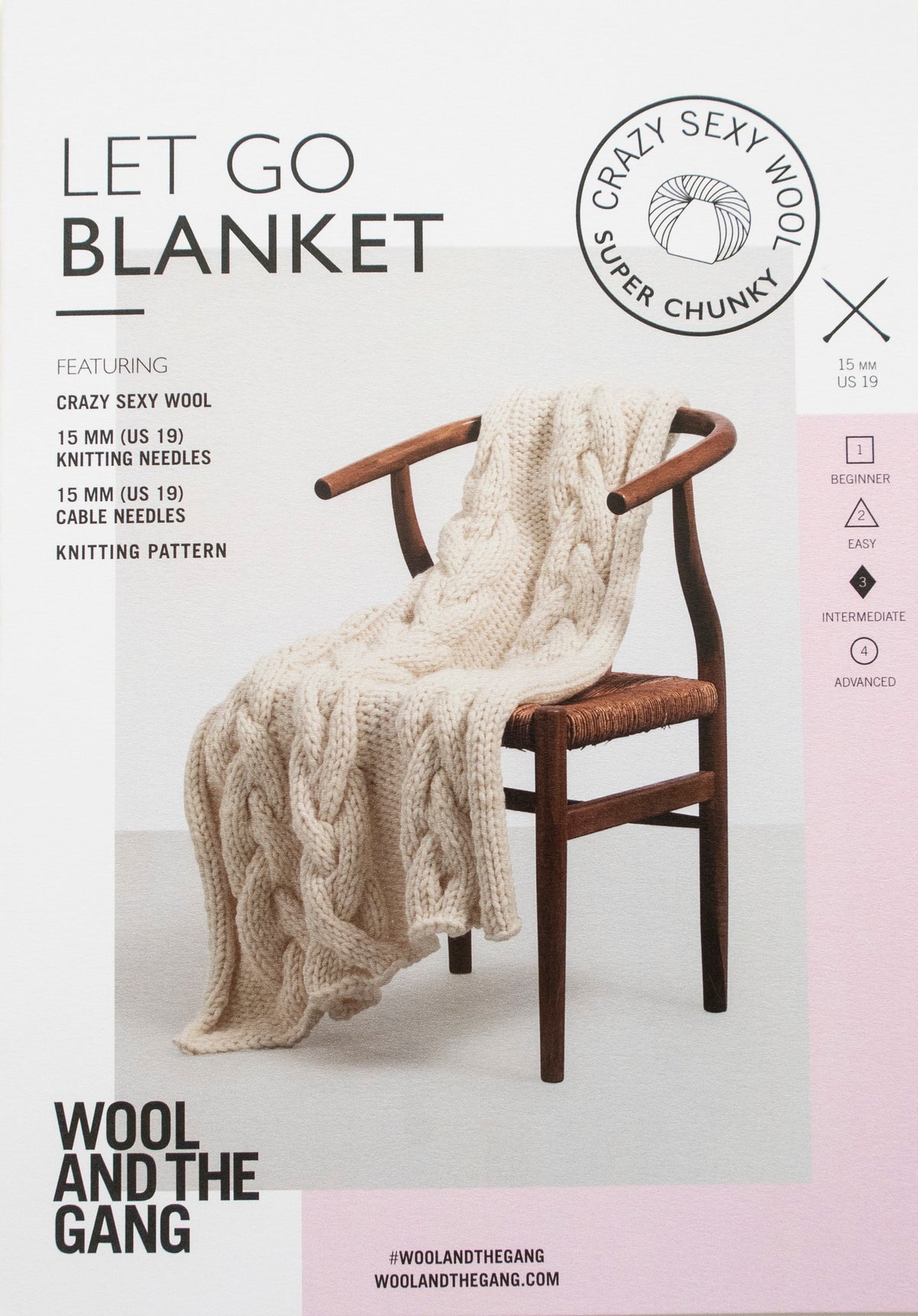 WATG Let Go Blanket KNITTING Pattern