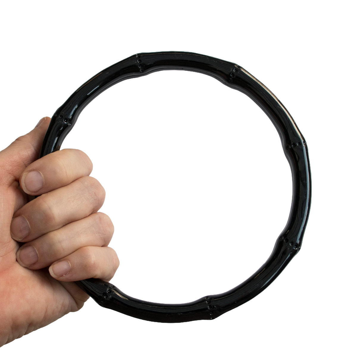 Handbag Handles - Round Bamboo Style BLACK