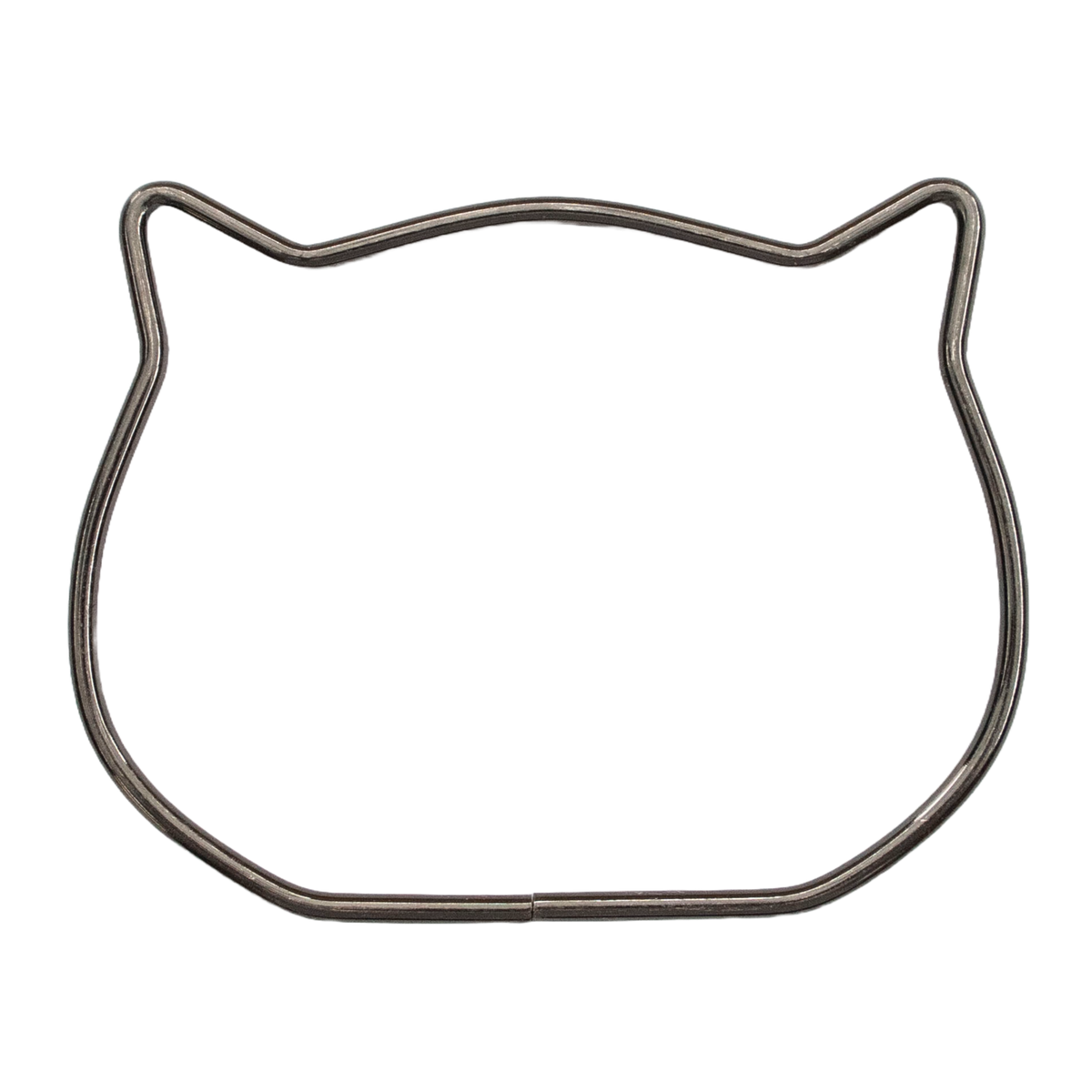 Handbag Handles - Black Metal Kitty