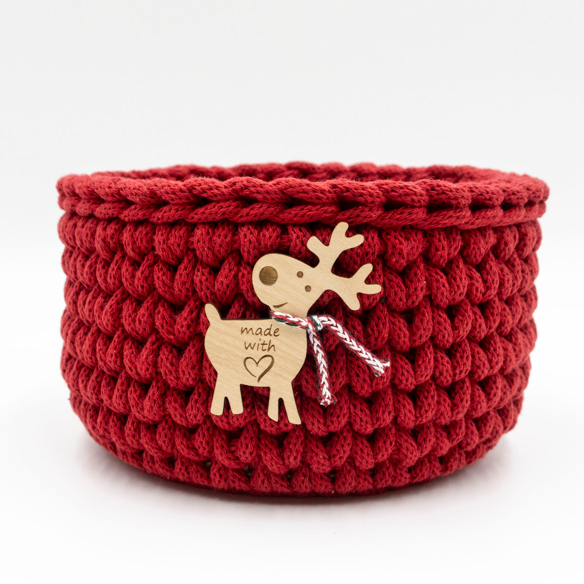 Crochet Basket Kit - 16cm - Christmas