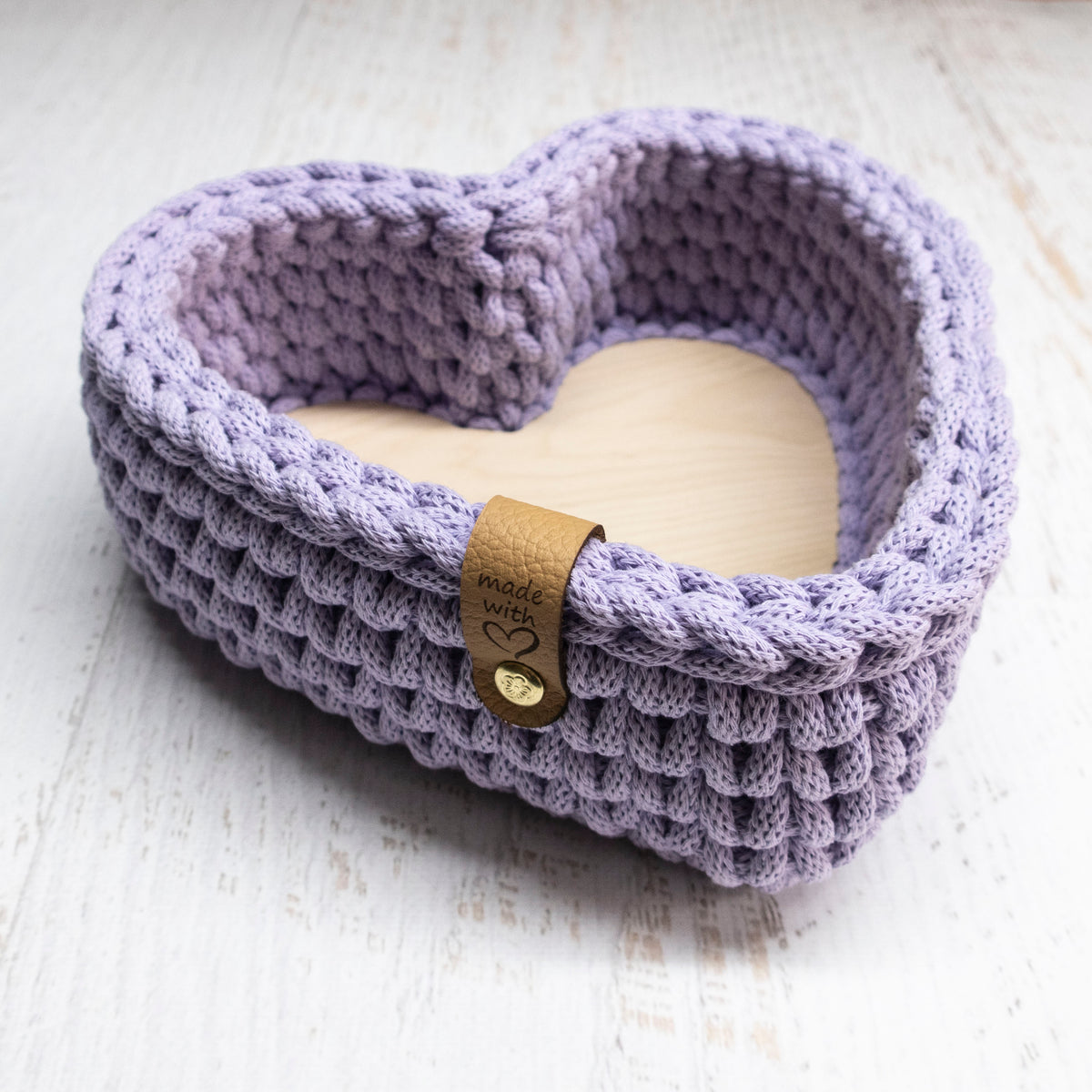 Crochet Basket HEART Kit