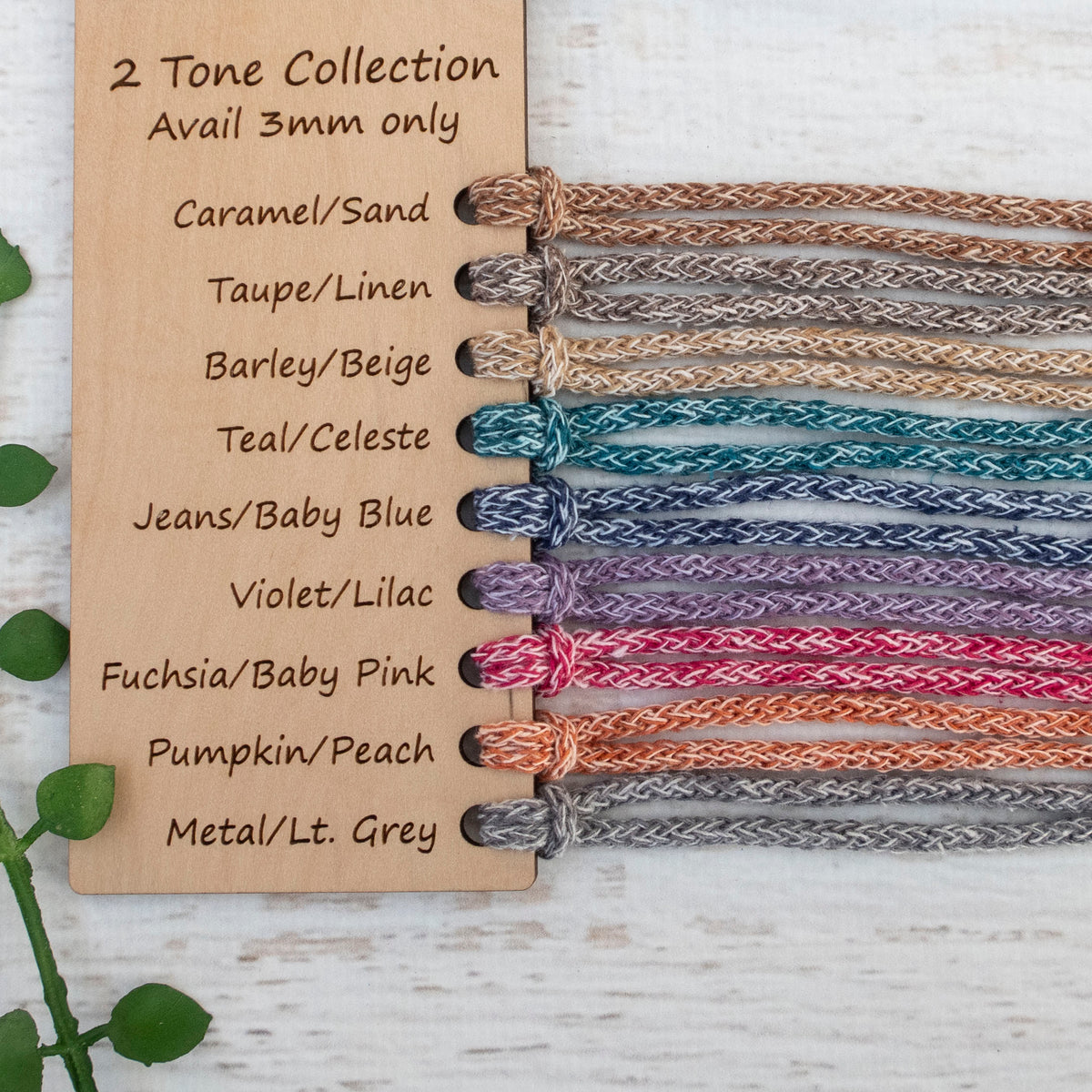 MATILDA Braided Cord METAL/LT GREY 3mm 100m